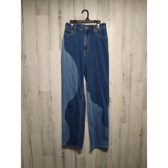 Hollister Ultra High Rise Dad Jeans 1R W25 L31 2 Tone - Picture 1 of 11